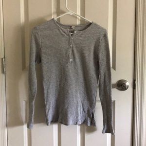 Plain button up long sleeve